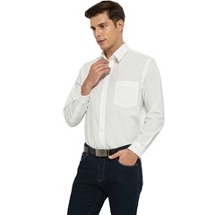 Men s Long Sleeve Pocket Shirt 