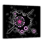 Pink Star Explosion Canvas 24  x 20  (Stretched)