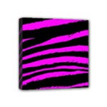 Pink Zebra Mini Canvas 4  x 4  (Stretched)