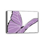 Purple Awareness Butterfly 2 Mini Canvas 6  x 4  (Framed)