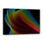 Liquid Rainbow, Abstract Wave Of Cosmic Energy  Canvas 18  x 12  (Framed)