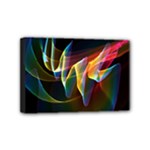 Northern Lights, Abstract Rainbow Aurora Mini Canvas 6  x 4  (Framed)