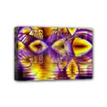 Golden Violet Crystal Palace, Abstract Cosmic Explosion Mini Canvas 6  x 4  (Framed)