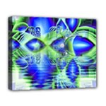 Irish Dream Under Abstract Cobalt Blue Skies Deluxe Canvas 20  x 16  (Framed)