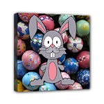 Easter Egg Bunny Treasure Mini Canvas 6  x 6  (Framed)