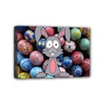 Easter Egg Bunny Treasure Mini Canvas 6  x 4  (Framed)