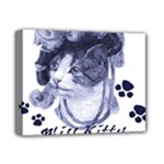 Miss Kitty blues Deluxe Canvas 14  x 11  (Framed)