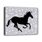 Unicorn on Starry Background Canvas 10  x 8  (Framed)