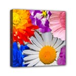 Lovely Flowers, Blue Mini Canvas 6  x 6  (Framed)