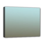 Blue Gold Gradient Deluxe Canvas 20  x 16  (Framed)