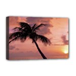 Sunset At The Beach Deluxe Canvas 18  x 12  (Framed)