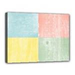 Pastel Textured Squares Canvas 16  x 12  (Framed)