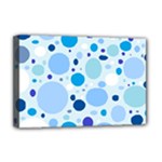 Bubbly Blues Deluxe Canvas 18  x 12  (Framed)