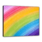 Acrylic Rainbow Canvas 20  x 16  (Framed)