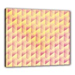 Geometric Pink & Yellow  Canvas 24  x 20  (Framed)