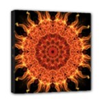 Flaming Sun Mini Canvas 8  x 8  (Framed)