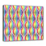 Rainbow Waves Canvas 24  x 20  (Framed)