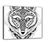 Ornate Foxy Wolf Canvas 20  x 16  (Framed)