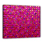 Polka Dot Sparkley Jewels 1 Canvas 24  x 20  (Framed)