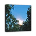 Coming Sunset Accented Edges Mini Canvas 6  x 6  (Framed)