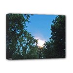 Coming Sunset Accented Edges Deluxe Canvas 16  x 12  (Framed) 