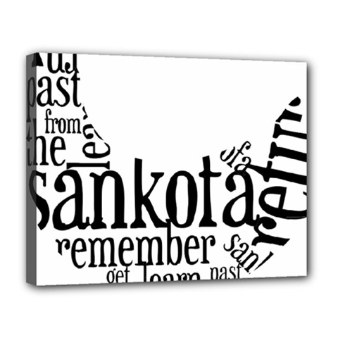 Sankofashirt Canvas 14  x 11  (Framed) from UrbanLoad.com