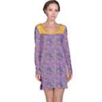 Purple Paisley Long Sleeve Nightdress