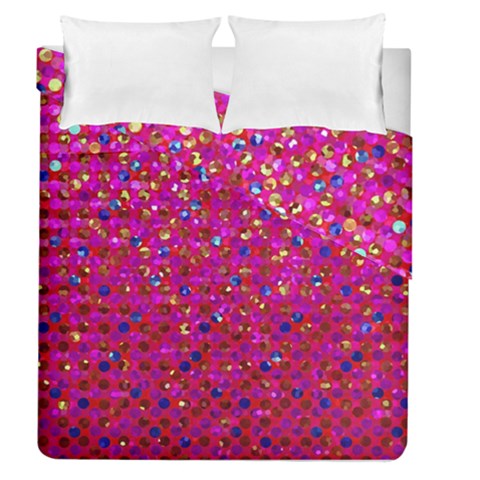 Polka Dot Sparkley Jewels 1 Duvet Cover (Full/Queen Size) from UrbanLoad.com