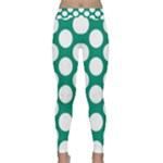 Emerald Green Polkadot Yoga Leggings