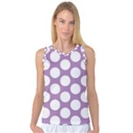 Lilac Polkadot Women s Basketball Tank Top