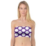 Purple Polkadot Bandeau Top