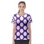 Purple Polkadot Women s Sport Mesh Tee