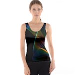 Abstract Rainbow Lily, Colorful Mystical Flower  Tank Top