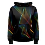 Abstract Rainbow Lily, Colorful Mystical Flower  Women s Pullover Hoodie