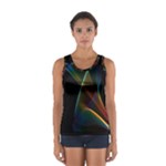 Abstract Rainbow Lily, Colorful Mystical Flower  Tops