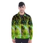 Dawn Of Time, Abstract Lime & Gold Emerge Wind Breaker (Men)