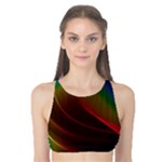 Liquid Rainbow, Abstract Wave Of Cosmic Energy  Tank Bikini Top