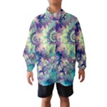 Violet Teal Sea Shells, Abstract Underwater Forest (purple Sea Horse, Abstract Ocean Waves  Wind Breaker (Kids)