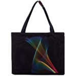Abstract Rainbow Lily, Colorful Mystical Flower  Mini Tote Bag