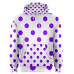 Polka Dots - Violet on White Men s Pullover Hoodie