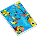 Happy day - blue Large Memo Pads