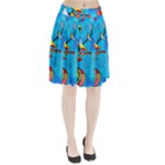 Happy day - blue Pleated Skirt