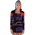 Geometrical abstraction Women s Long Sleeve Hooded T-shirt