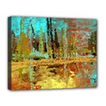 Autumn Landscape Impressionistic Design Canvas 14  x 11 