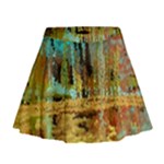 Autumn Landscape Impressionistic Design Mini Flare Skirt