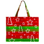 Christmas pattern Zipper Mini Tote Bag