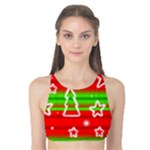 Christmas pattern Tank Bikini Top