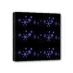 Xmas elegant blue snowflakes Mini Canvas 4  x 4 