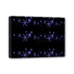 Xmas elegant blue snowflakes Mini Canvas 7  x 5 