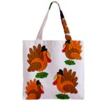 Thanksgiving turkeys Zipper Grocery Tote Bag